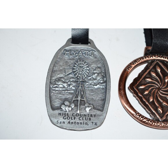 HTF Hyatt Westin LaCantera Metal Golf Bag Tag Lot San Antonio Texas 3pc lot - Picture 2 of 16